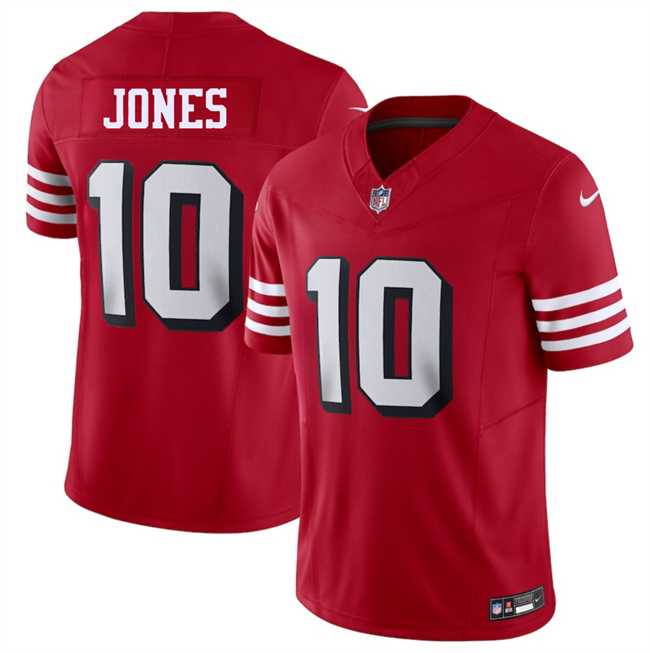 Youth San Francisco 49ers #10 Mac Jones New Red 2025 F.U.S.E. Vapor Untouchable Limited Stitched Jersey Dzhi->seattle seahawks->NFL Jersey